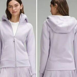 Lululemon Scuba Full-Zip Hoodie Lilac Ether Size 14